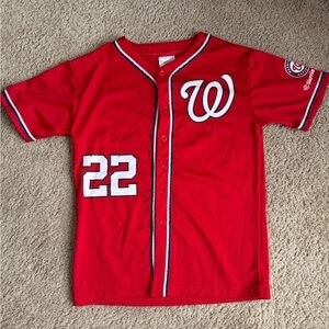 Youth XL Fan Style Juan Soto #22 Red Baseball Jersey
